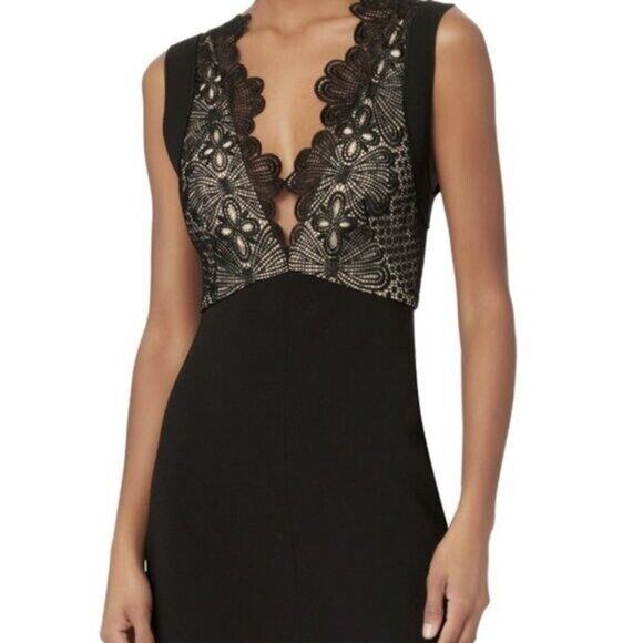 LOVER Revolve Camelia Bonded Pencil Dress Black Cocktail, 8 -NWT - Picture 4 of 11